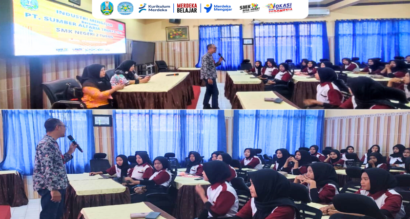 PT. SUMBER ALFARIA TRIJAYA TBK HADIR DI SMKN 2 TUBAN DALAM PROGRAM INDUSTRI MENGAJAR UNTUK KONSENTRASI KEAHLIAN BISNIS DIGITAL